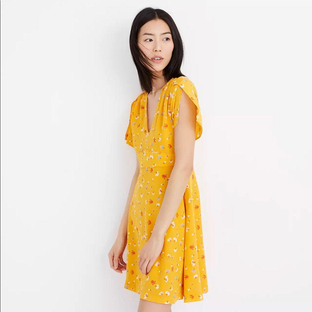 NWOT Madewell Silk Belladonna Dress